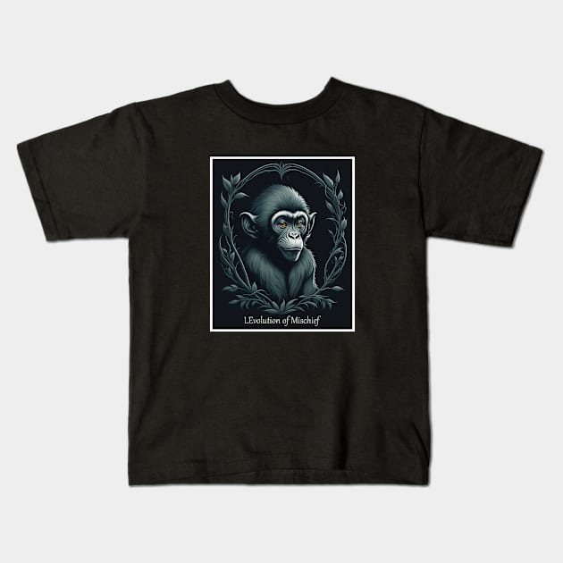 monkey boss Kids T-Shirt by ElArrogante